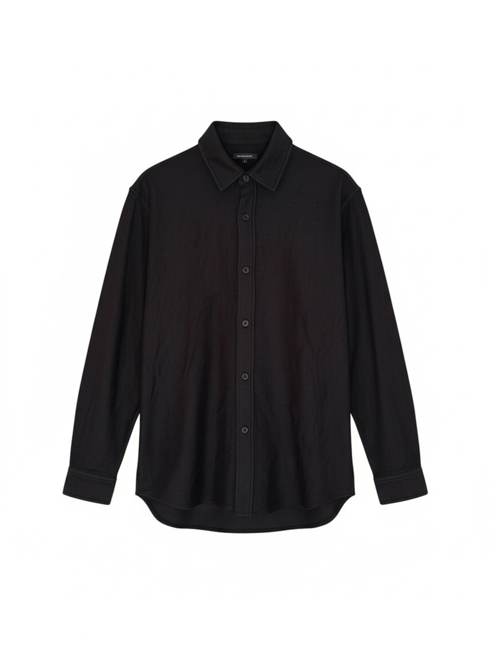 NWT Standard Cloth Men's L Black Cotton Shacket Overshirt Streetwear Minimalist